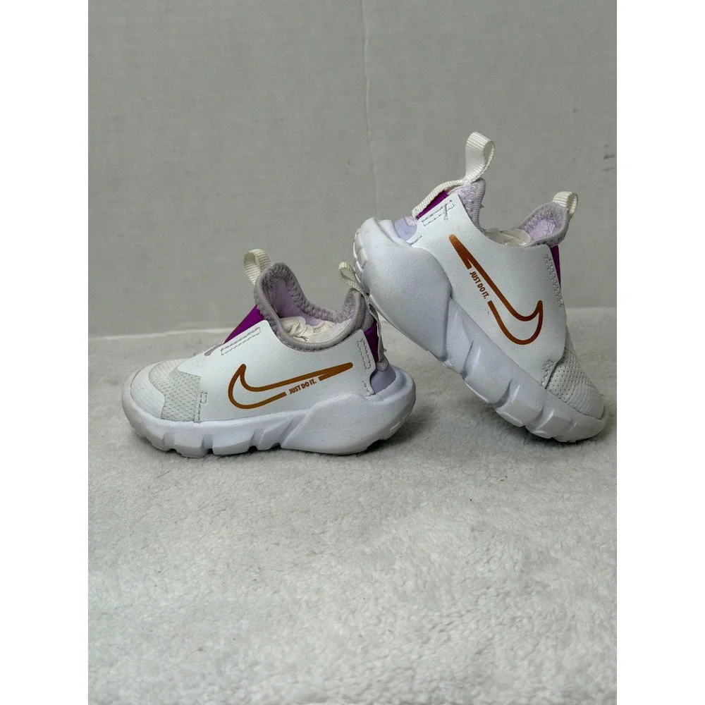 Nike Flex Runner 2 White Violet Frost - DJ6039-101 Toddlers 3C